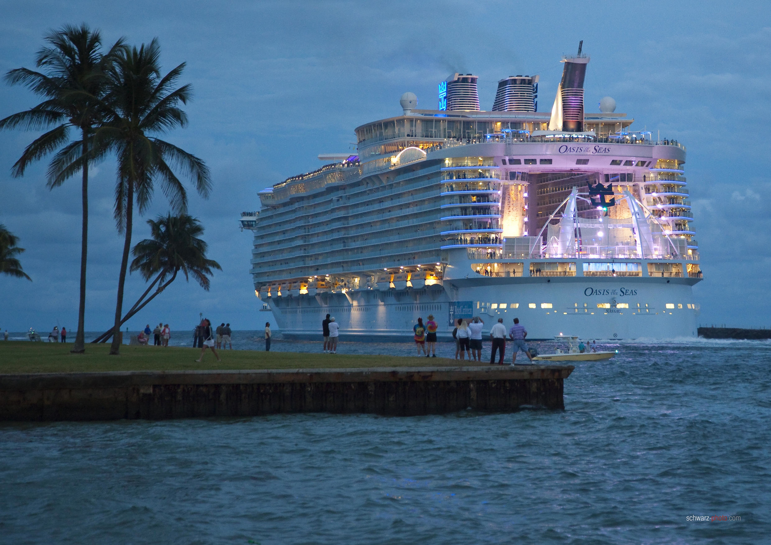 Oasis of the Seas verlässt Fort Lauderdale