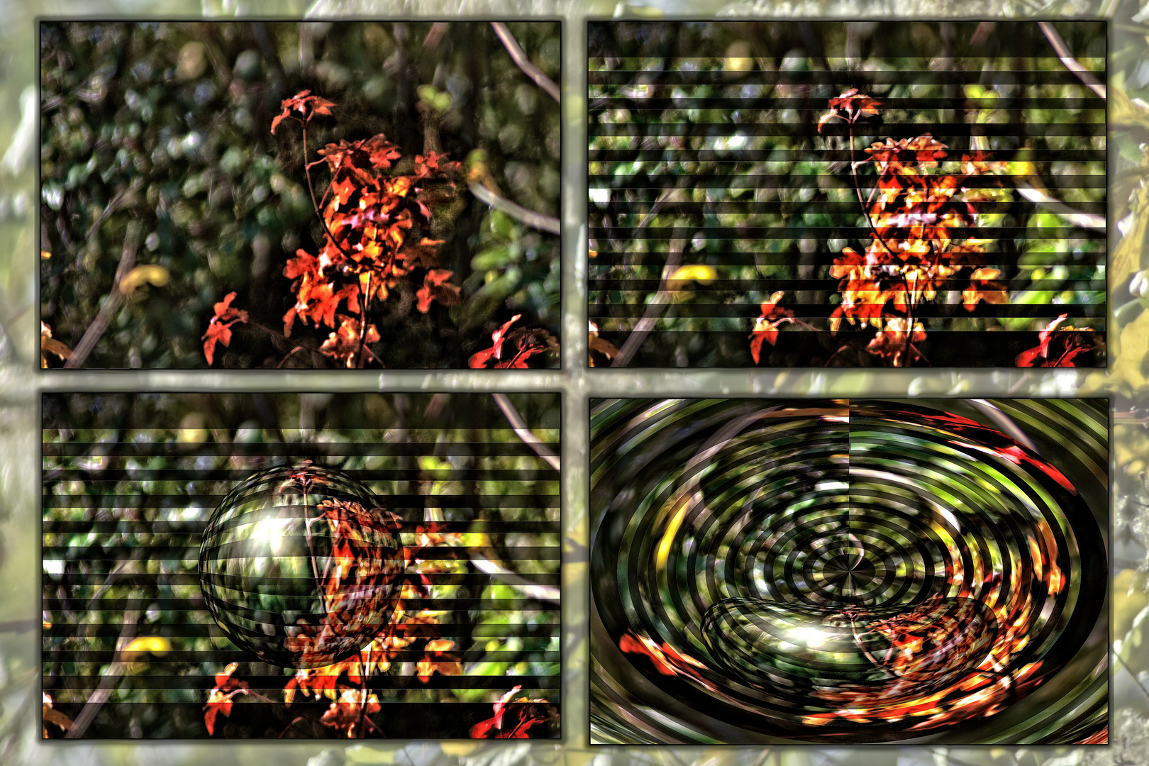 Ob einfach, gestreift oder gedreht, es dreht sich um den Herbst - Collage 1