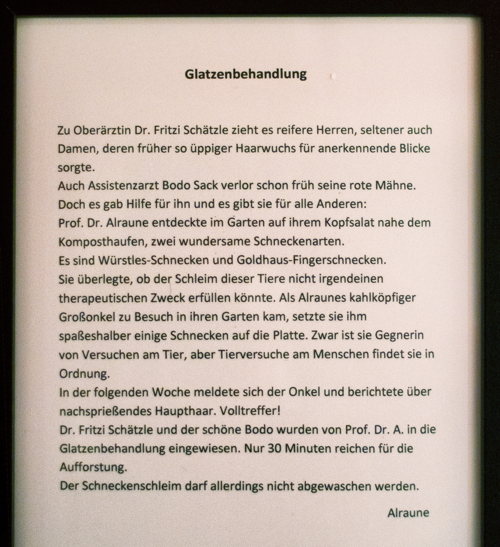 Ob Glatzenbehandlung auch für Haarverlängerung taugt?