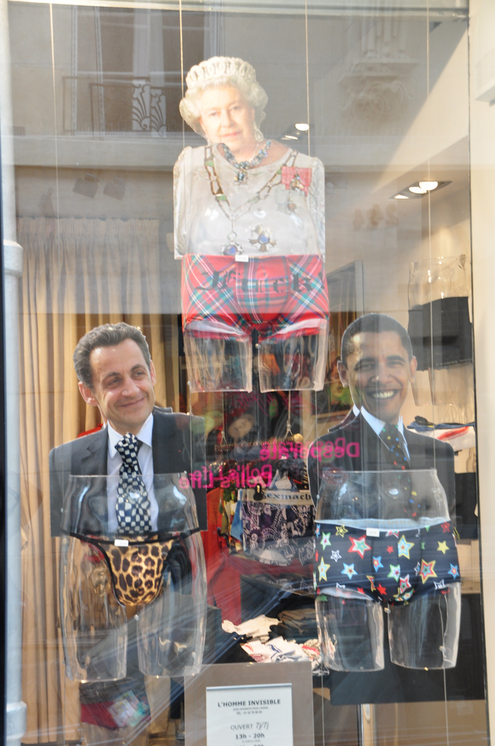 Obama, Sarkosy und Elisabeth