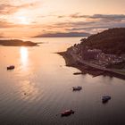 Oban bei Sonnenuntergang