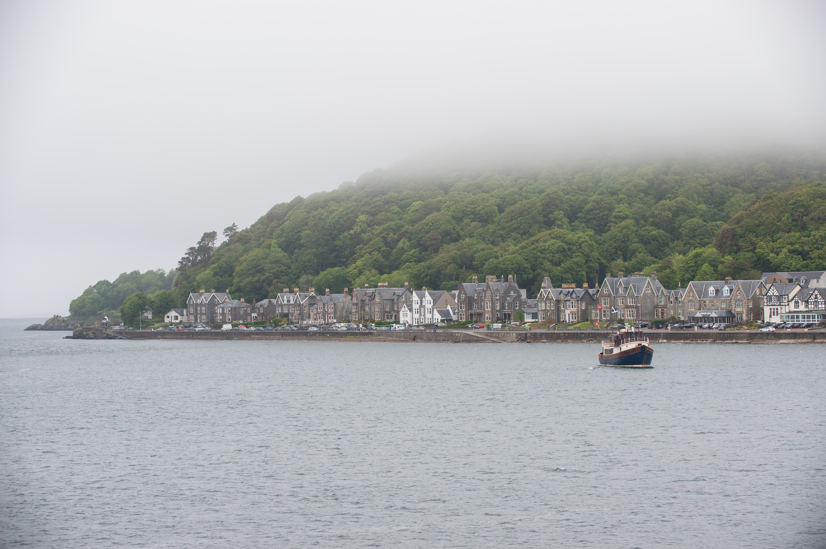 Oban im Nebel / Schottland