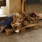 Obdachlos-Hartes Bett