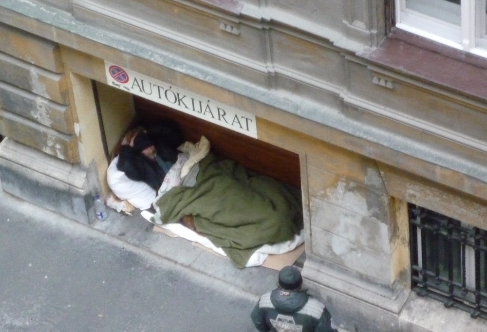 Obdachlos in Budapest