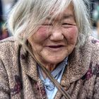 Obdachlose Frau aus China