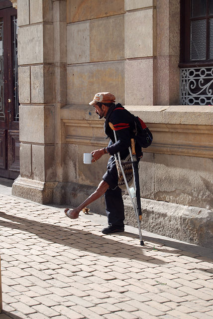 Obdachloser in Zipaquira, Kolumbien