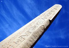 Obelisk im Tempel von Karnak