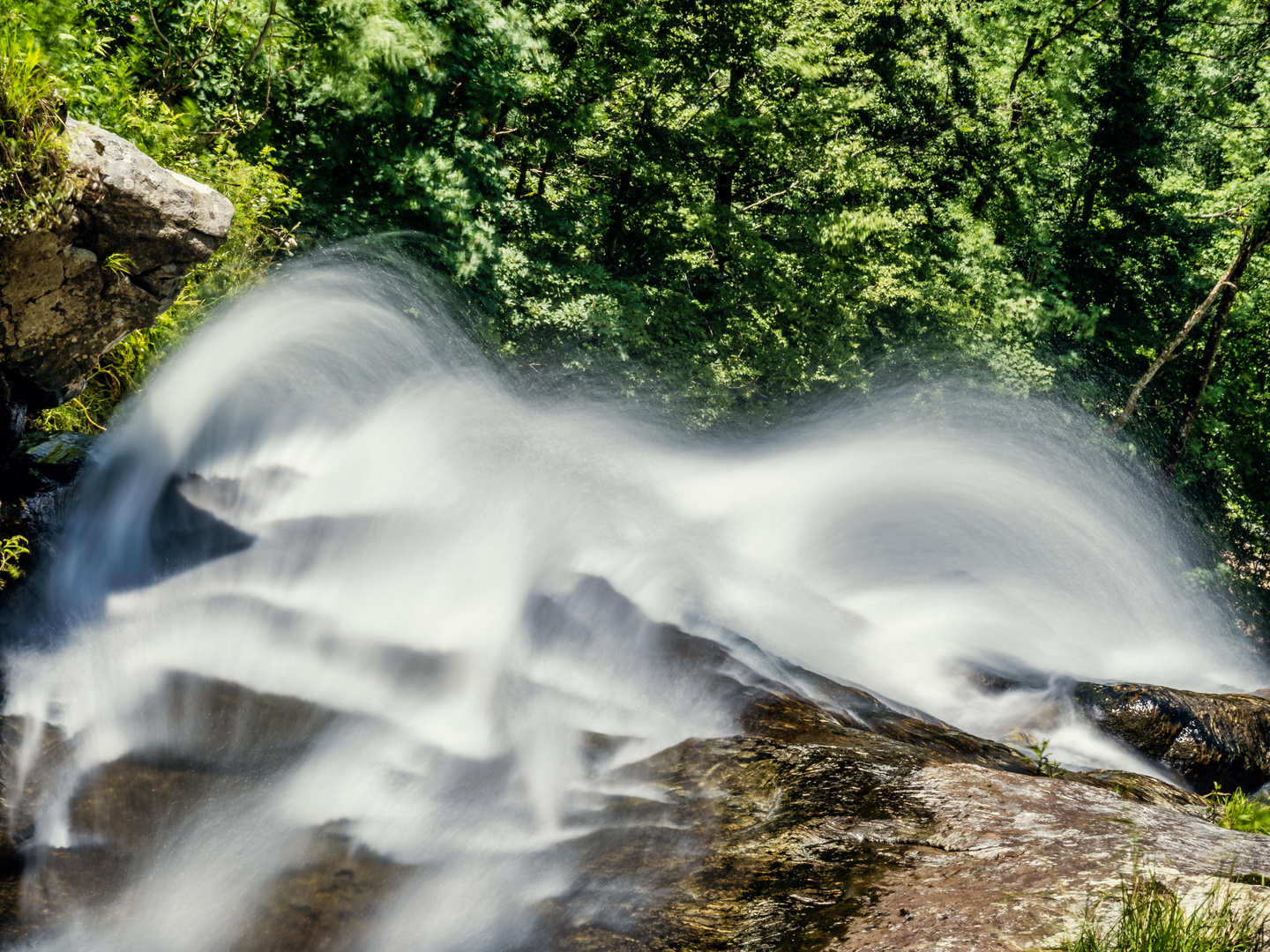 Oben am Wasserfall