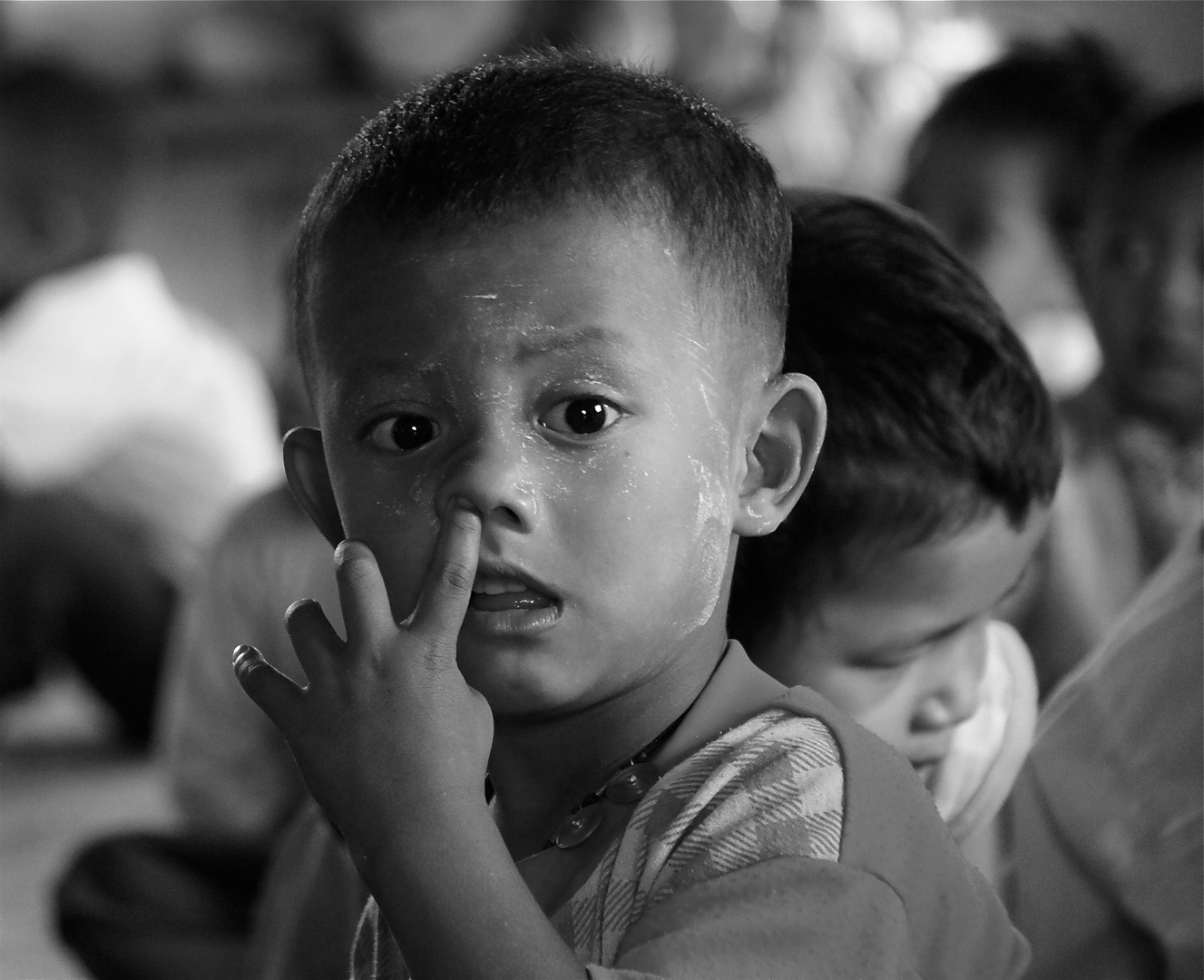 oben angekommen, gab er eine öffentliche erklärung ab ;-), inle see, burma 2011