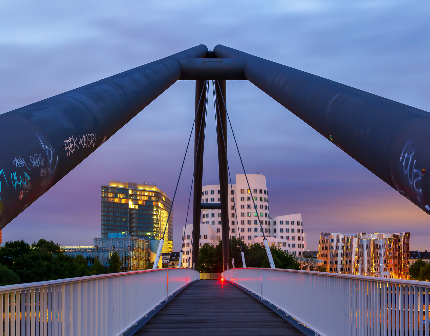 oben auf dem Brücke