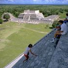 oben auf der Pyramide des Kukulcan..