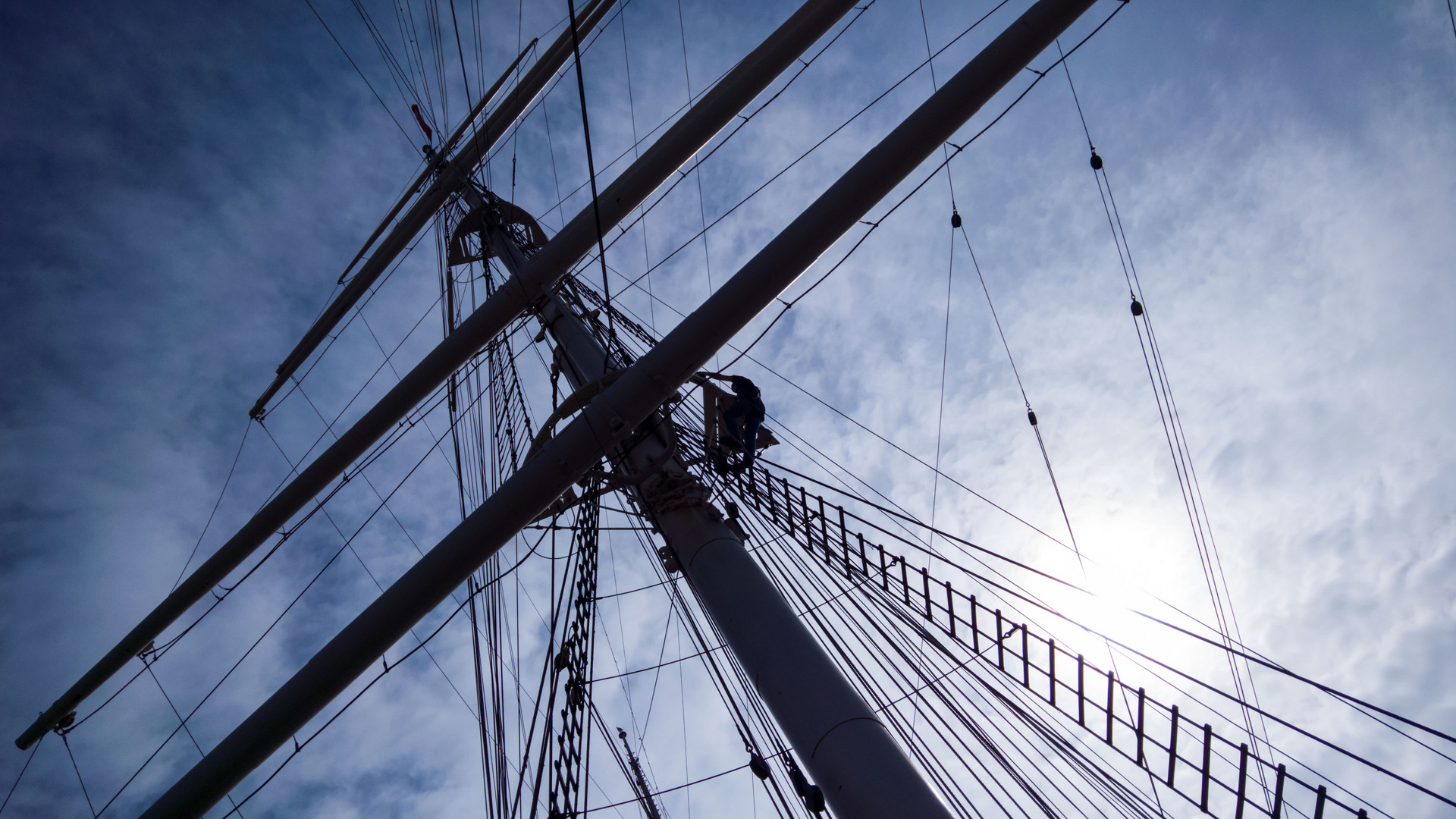 Oben auf der Rickmer Rickmers