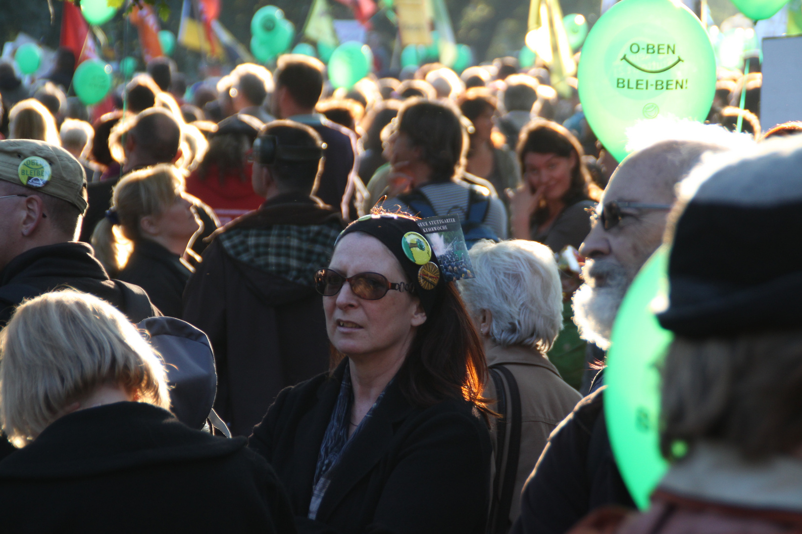 Oben Bleiben im Gegenlicht Stuttgart Park Okt