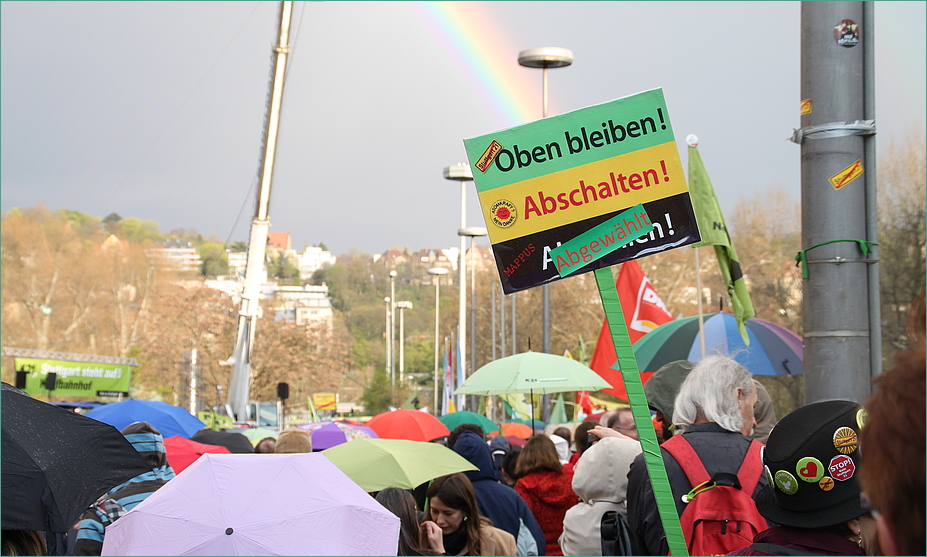 Oben Bleiben K21 Regenbogen Stuttgart  Modemo 4.4.2011