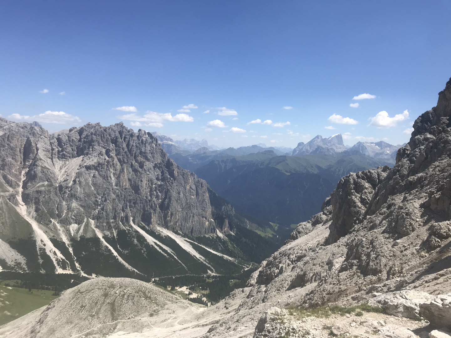 Oben im Rosengartenmassiv ...