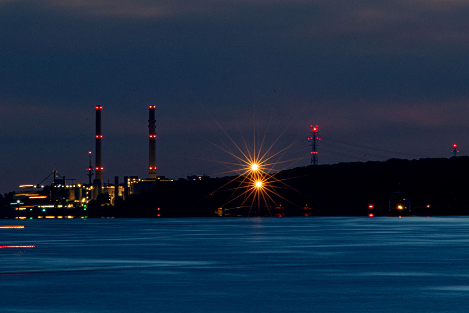 Ober- und Unterfeuer an der Elbe