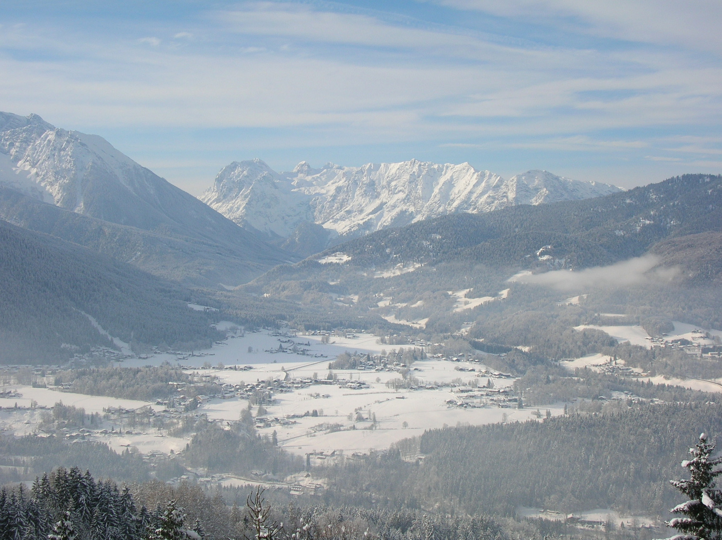 Ober-Unterschönau mit Blick auf die Reiteralpe