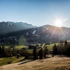 Oberammergau Sonnenuntergang