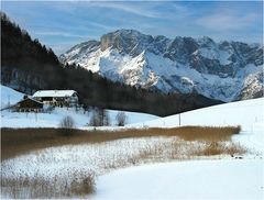 Oberau und der Untersberg