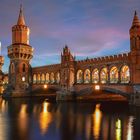 Oberbaumbrücke am Abend