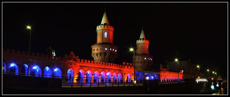 Oberbaumbrücke beim Festival of Lights 2006 Berlin