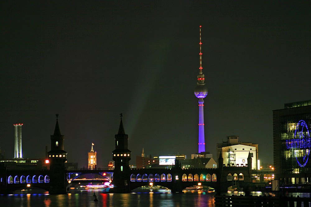 Oberbaumbrücke beim Festival of Lights.