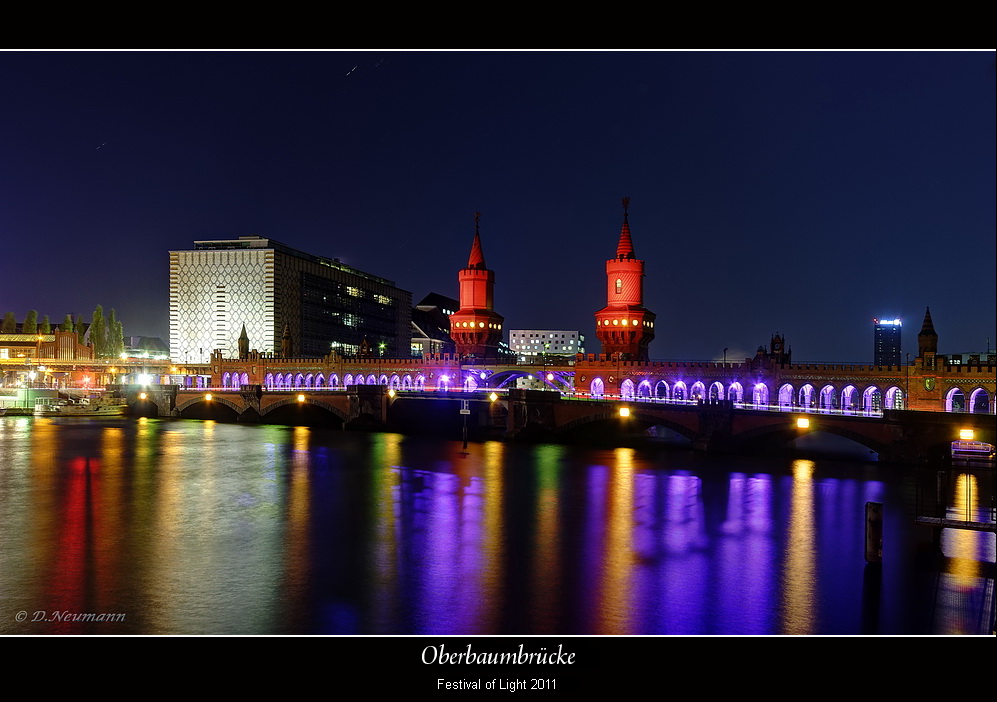 Oberbaumbrücke, Festival of Light 2011