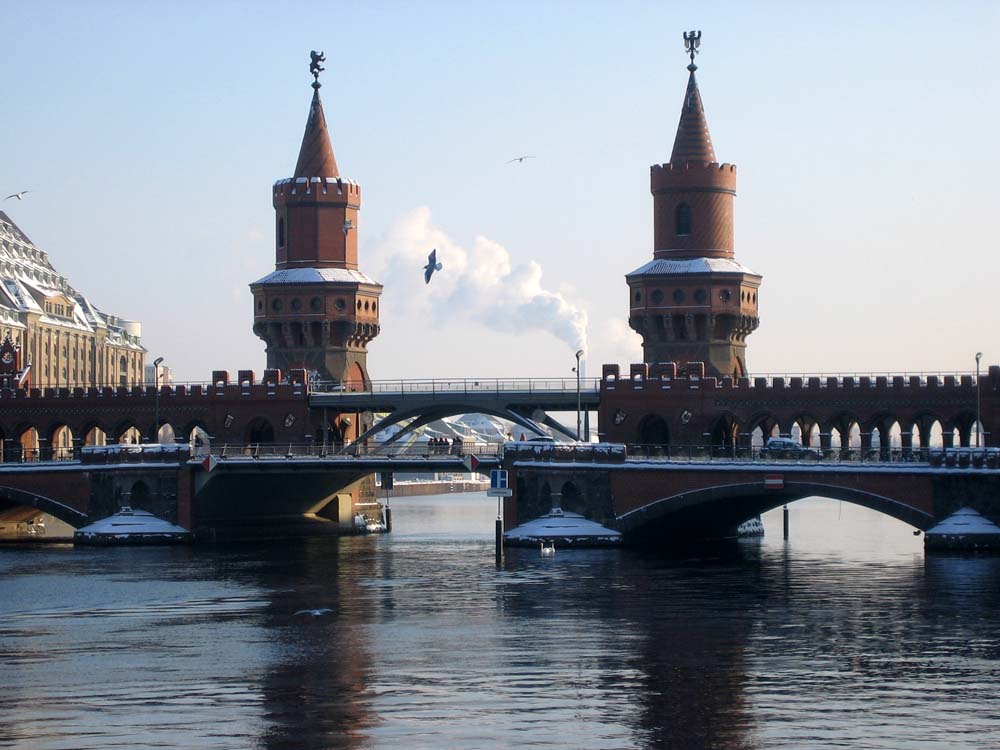 Oberbaumbrücke im Winter