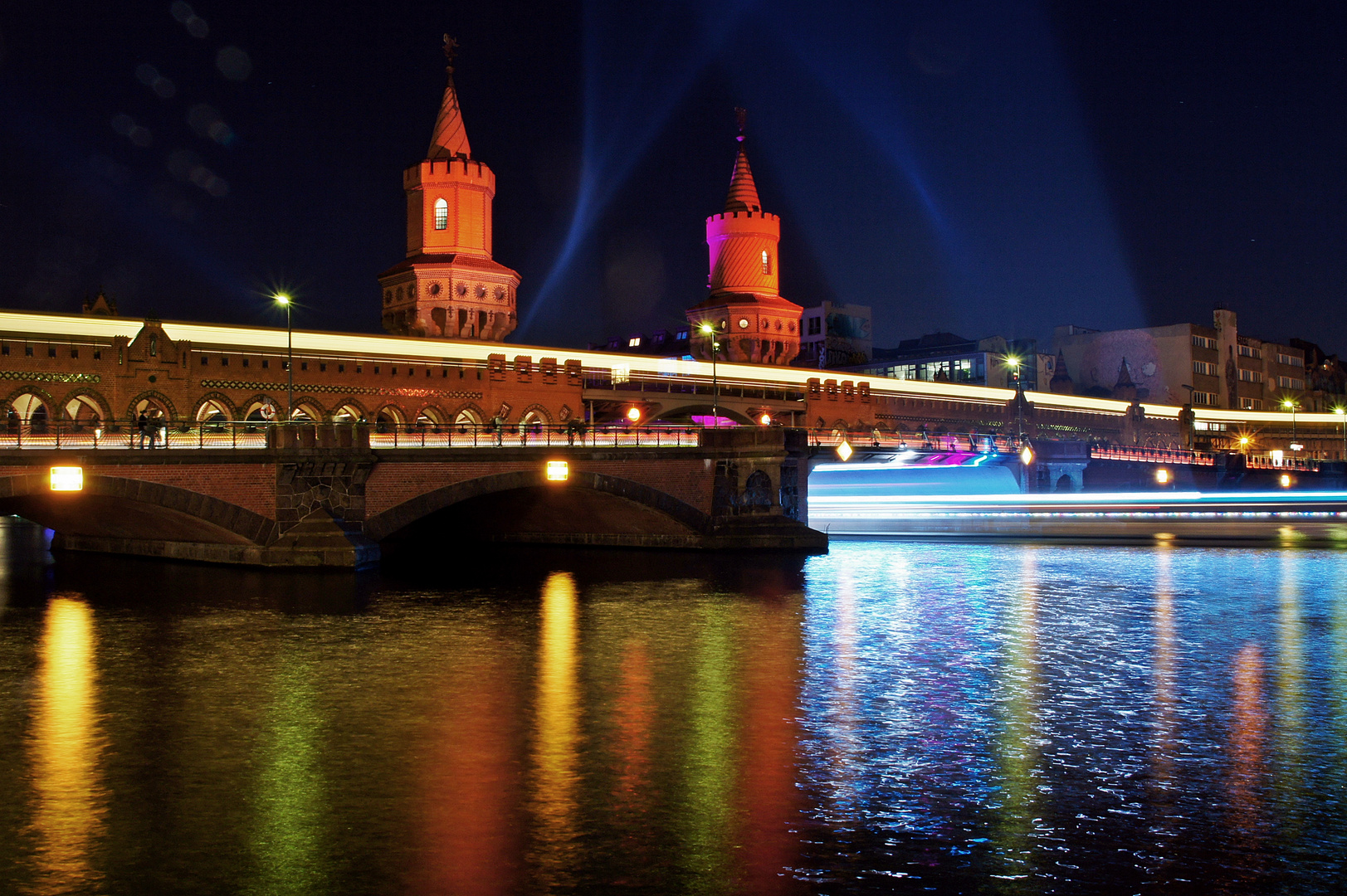 Oberbaumbrücke in Berlin, Festival of Lights