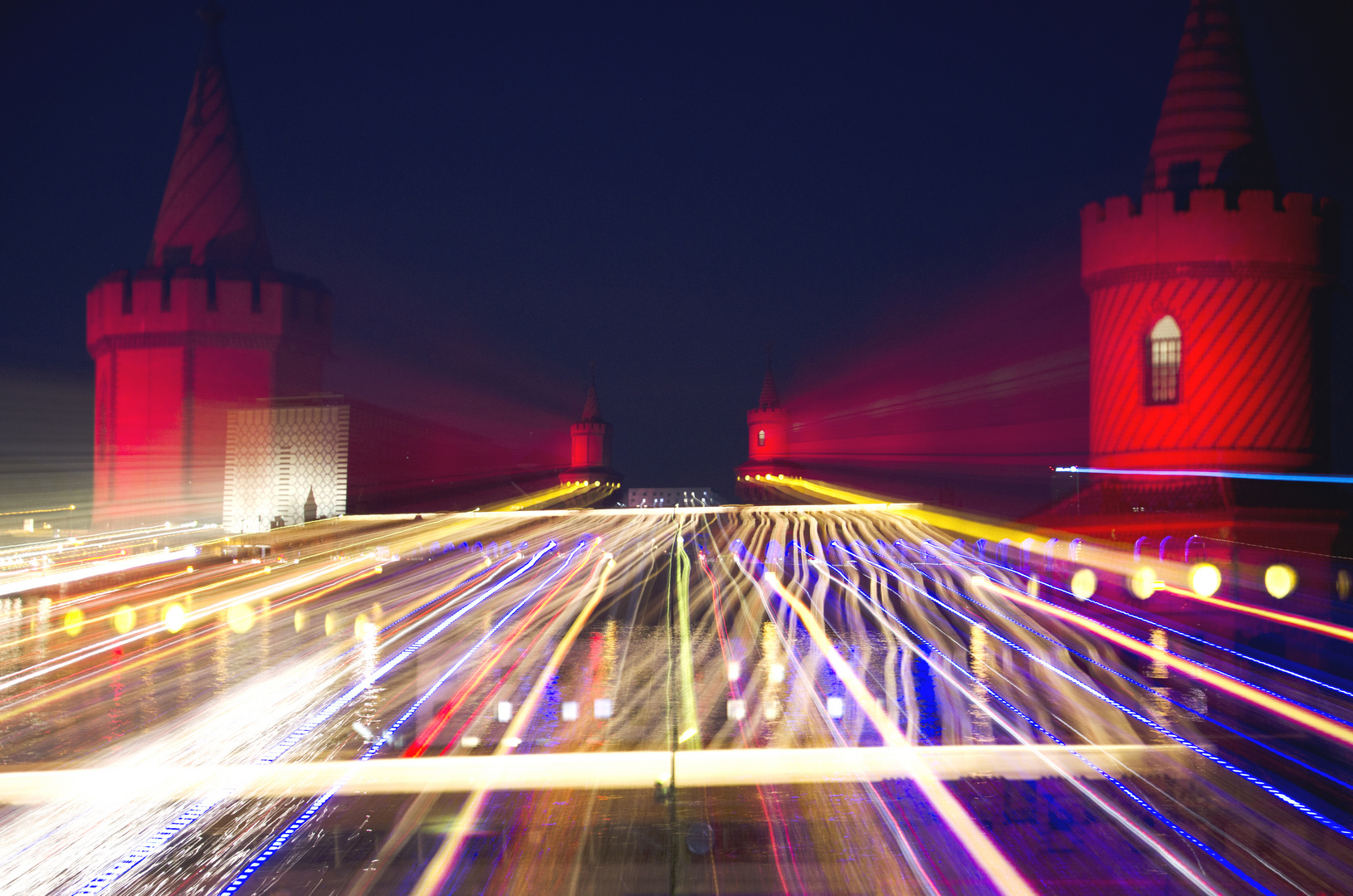 Oberbaumbrücke mit Objektiveffekt