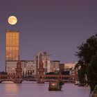 Oberbaumbrücke mit Vollmond