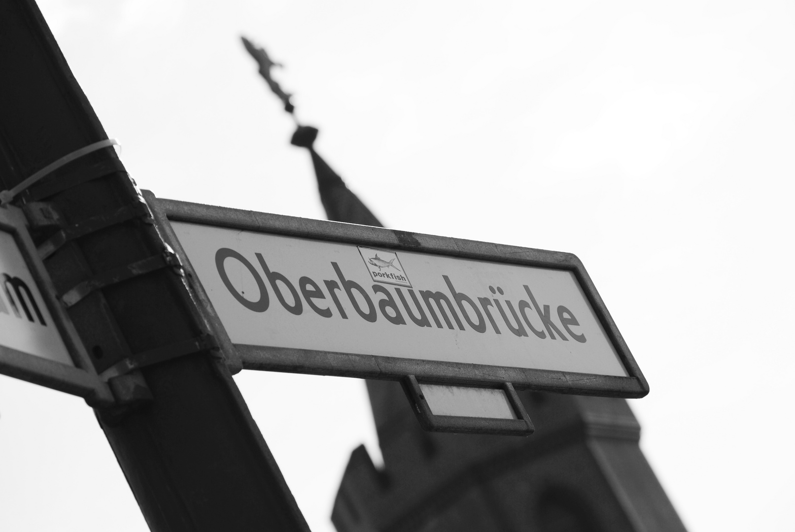 Oberbaumbrücke - Straßenschild