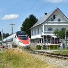 Obere Allgäubahn mit  ECE 99 beim ehemaligem Bf Wiedergeltingen 23.7.2023