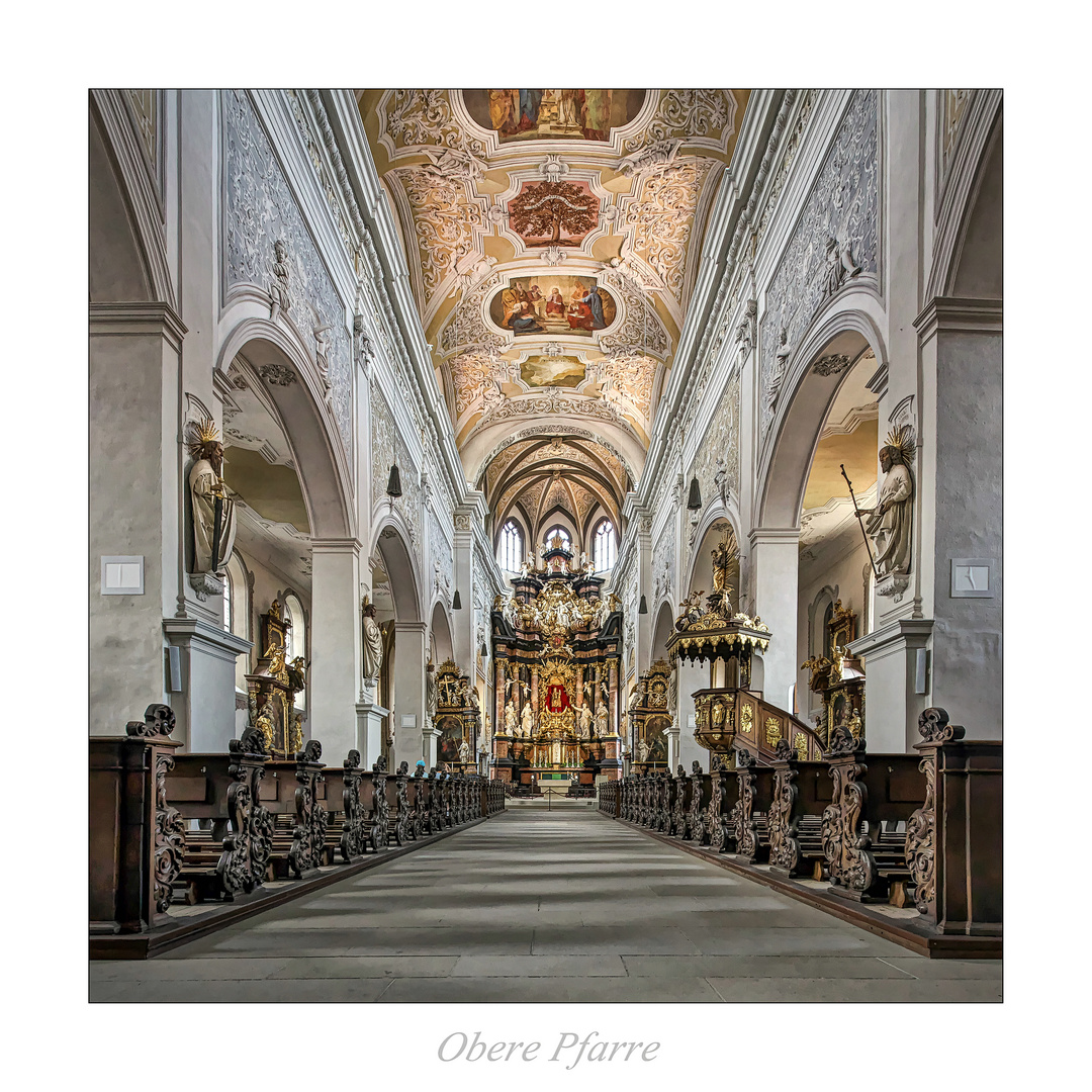 Obere Pfarre ( Bamberg ) " Blick zum Chor..."