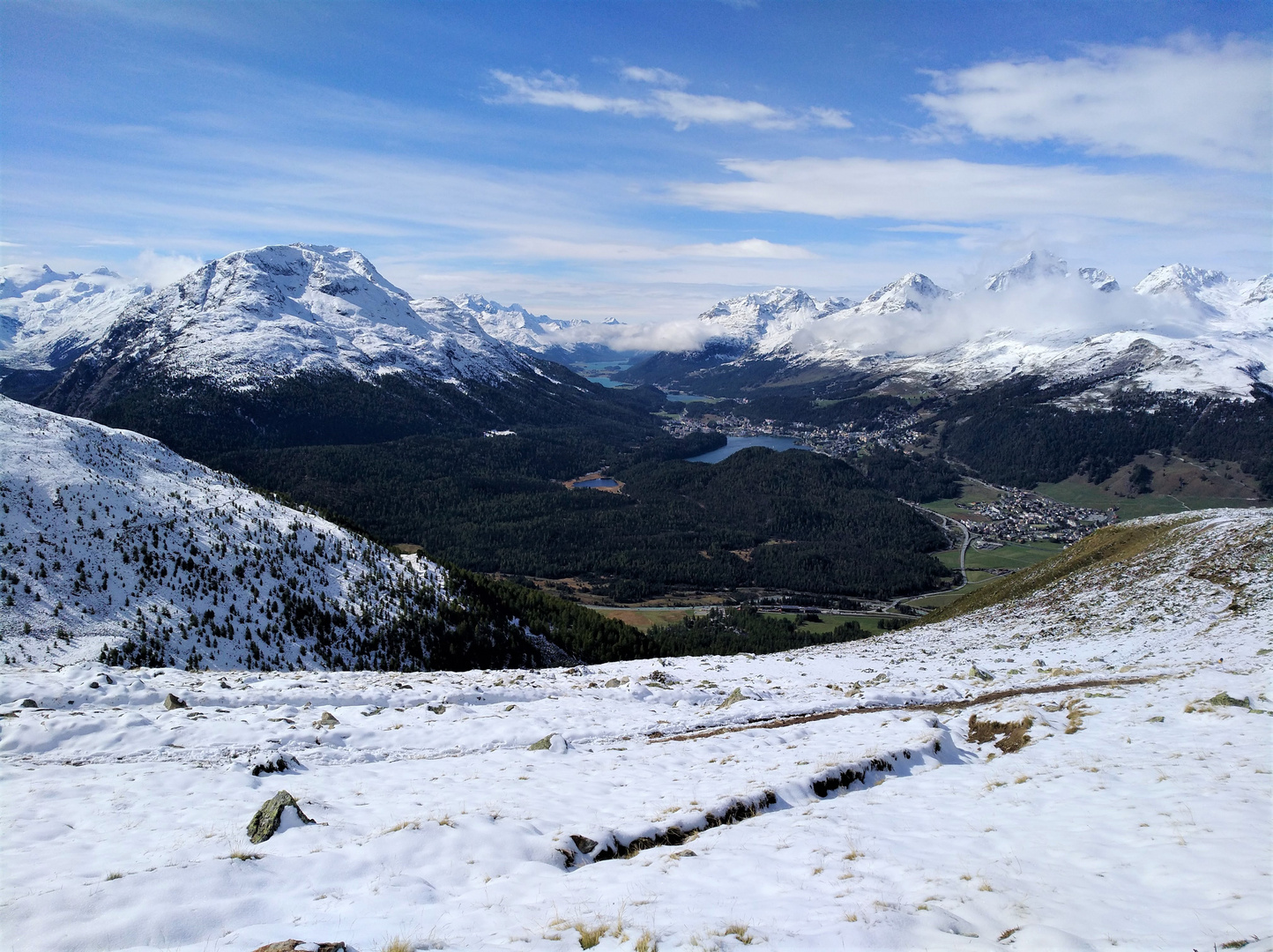 Oberengadin Foto & Bild oktober, outdoor, schnee Bilder auf