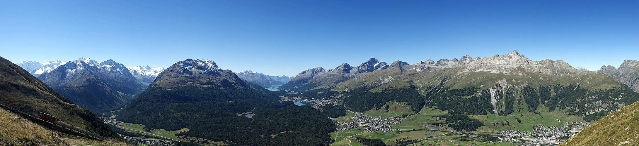 Oberengadin mit den Bergseen