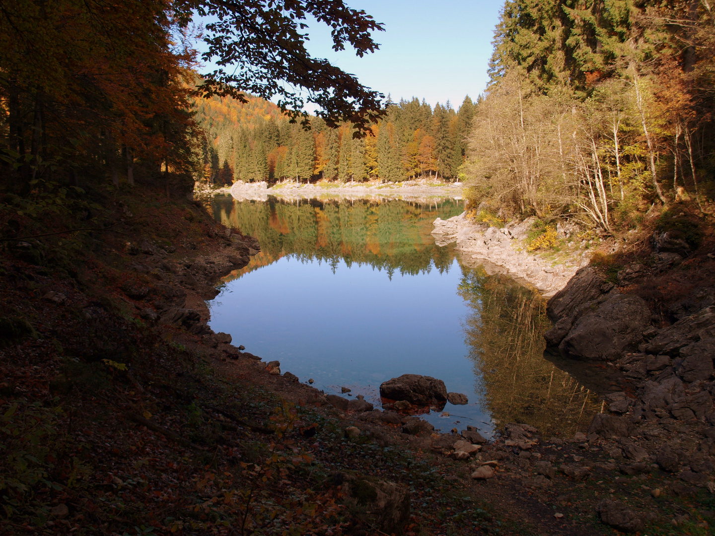 Oberer Weissenfelsersee/Lago de Fusine superiore