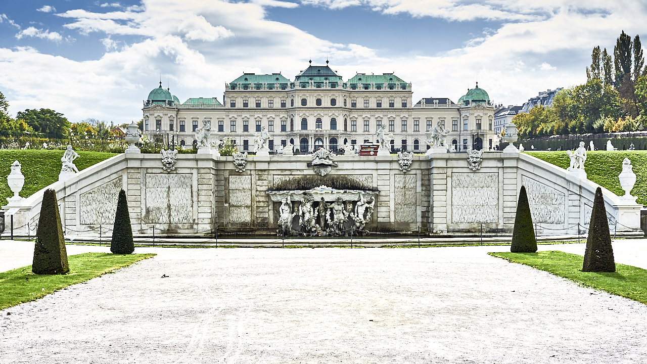 Oberes Belvedere in Wien, Österreich