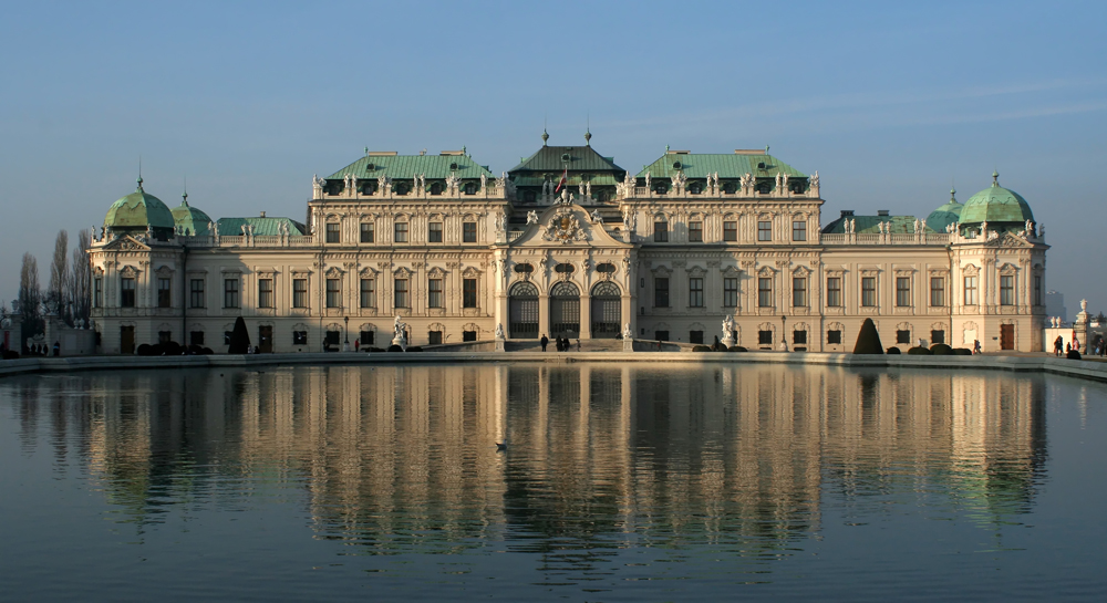 Oberes Belvedere, Südfassade