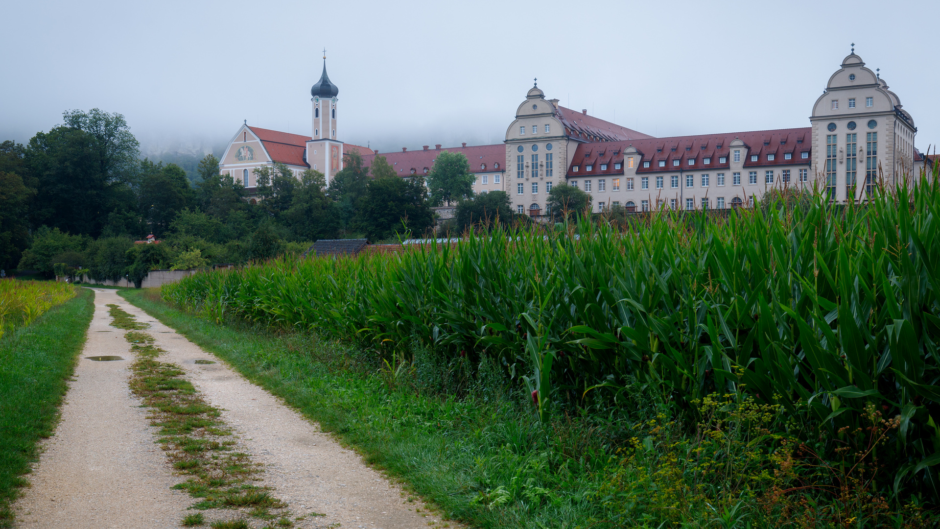 Oberes Donautal - Kloster Beuron am Morgen