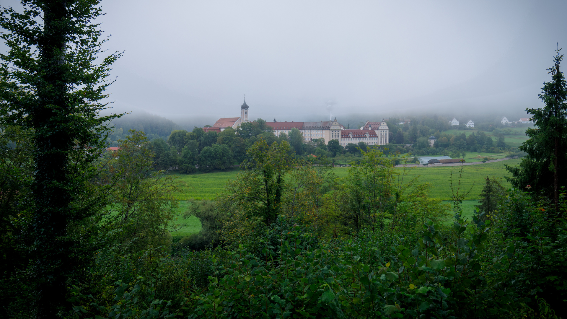 Oberes Donautal - Kloster Beuron am Morgen