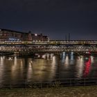 Oberhafenbrücke - Metronom wartet auf Einfahrterlaubnis