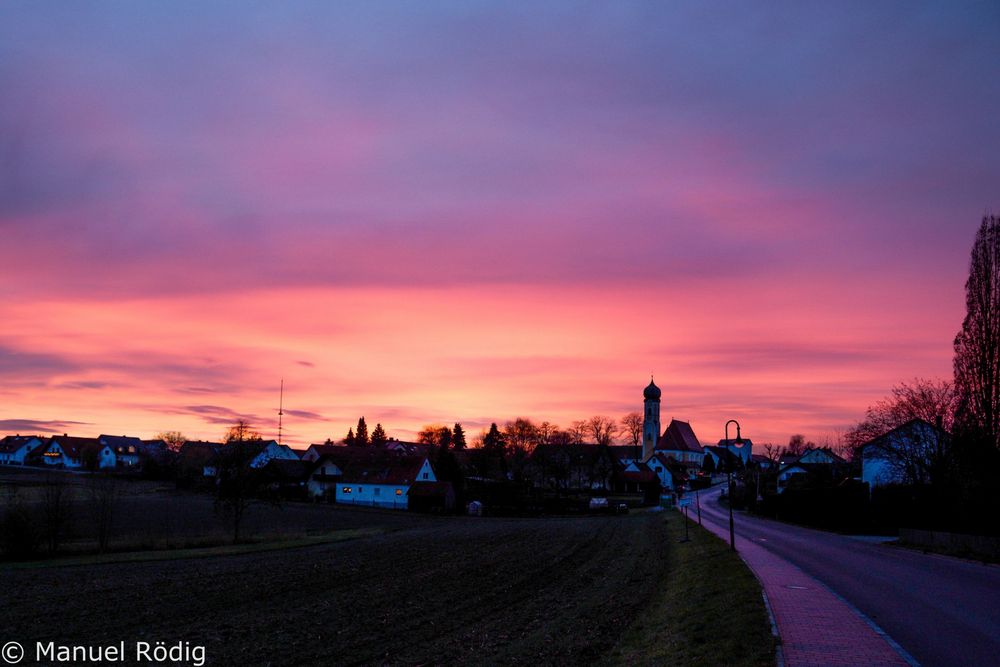 Oberhaindlfing am Abend