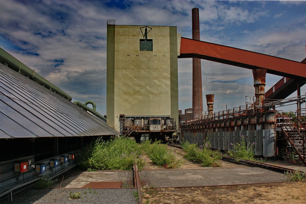 Oberhalb der Koksöfen.