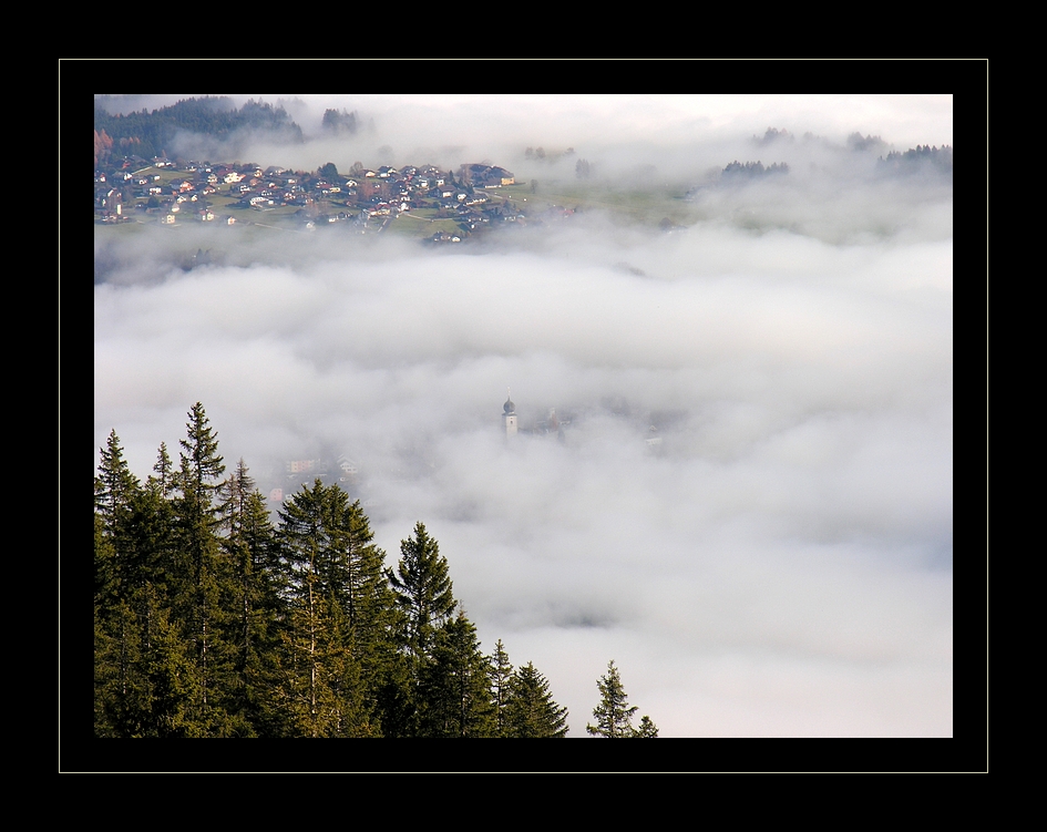 Oberhalb der Nebelfelder