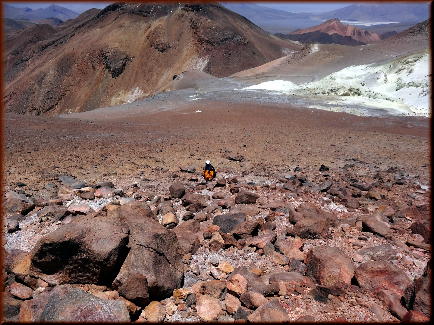 Oberhalb der Schwefelfelder am Cerro de Azufre auf 5700 m