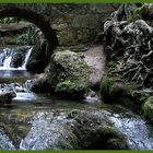 Oberhalb des Uracher Wasserfalls