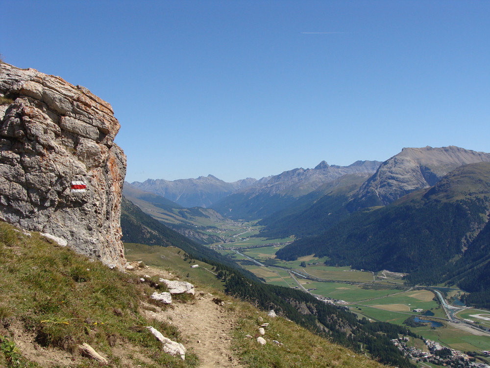 Oberhalb Samedan ..