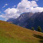 Oberhalb von Bannberg mit Blick auf die Lienzer Dolomiten