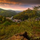 Oberhalb von Braubach mit Blick auf die Marksburg